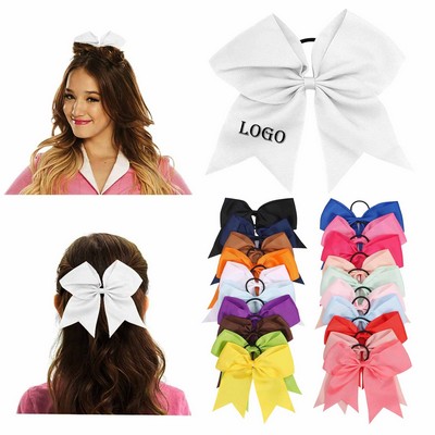 8" Large Ribbon Hair Bow