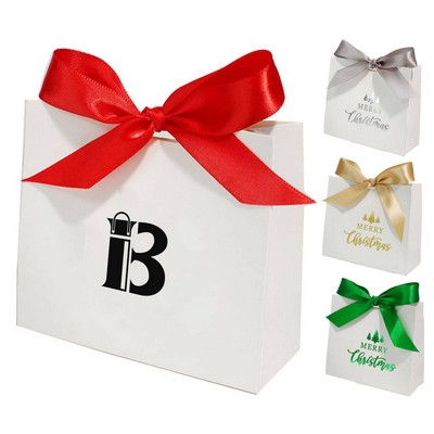 Party Favor Paper Bag w/ Bow Ribbon