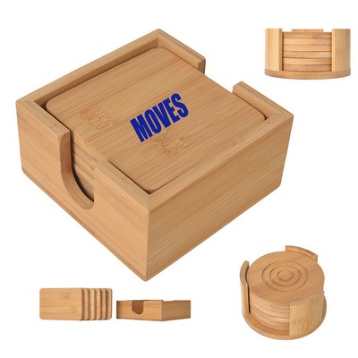 Bamboo Coaster Set