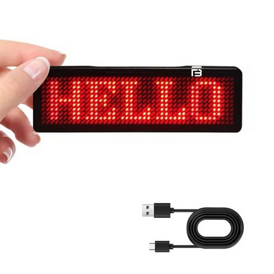 Programmable LED Name Badge 