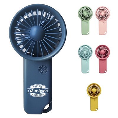 Mini Handheld USB Charging Fan With Carabiner