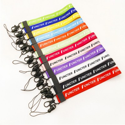 Phone Earbud Case Lanyard With Spring Carabiner