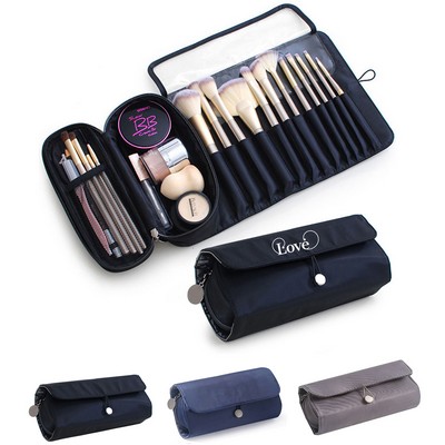 Roll-Up Makeup Organizer Bag Toiletry Bag