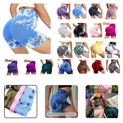 Tie Dye Yoga Short Pants