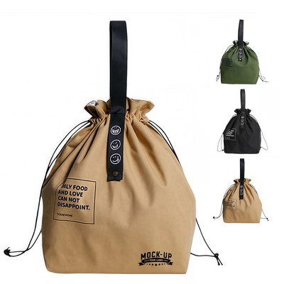 Insulated Lunch Drawstring Bag