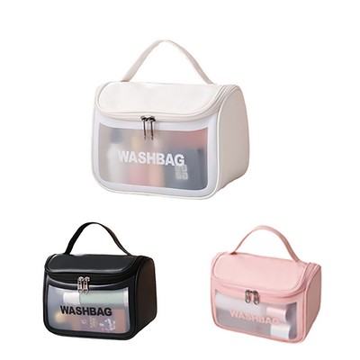 PU PVC Frosted Cosmetic Bags