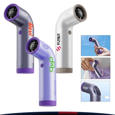 Zefanix 199 Speeds Curved Mini Handheld Turbo Fan
