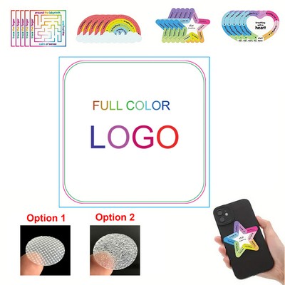 9 Squares Custom Die Cut Full Color Anxiety Sensory Sticker - By Sea