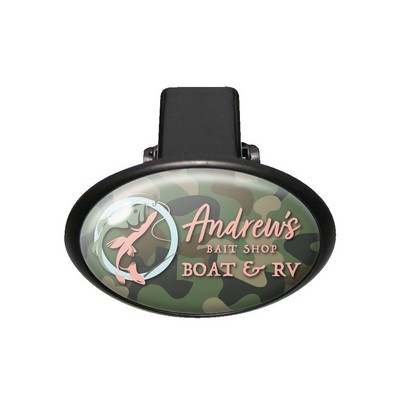 Oval Hitch Cover w/Domed Decal