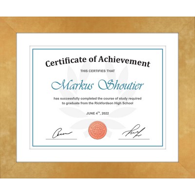 Mason - Diploma / Certificate Frame (Gold)