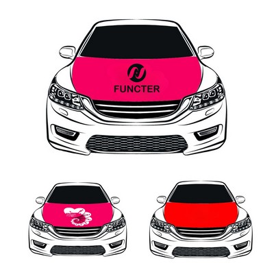 Car Flag Hood Cover Customized Valentine's Day Edition Car Pattern