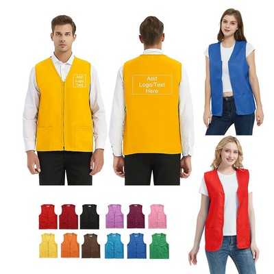 Promotional Activity Waistcoat Volunteer Uniform Supermarket Work Vest