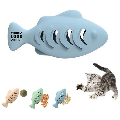Soft Silicone Cat Puzzle Toy For Interactive Chewing & Play