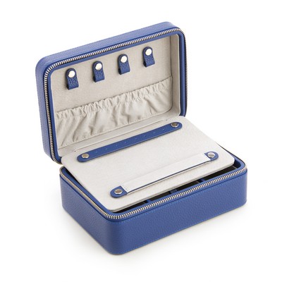 Suede Lined Travel Jewelry Box with Mirror