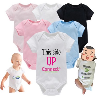 Baby Onesie Infant Romper Newborn Short Sleeve Bodysuit