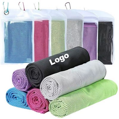 Quick Dry Microfiber Cooling Towel w/ Pouch