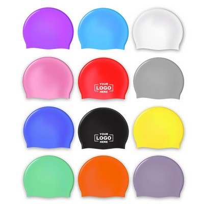 Adult Waterproof Silicone Flexible Swimming Cap