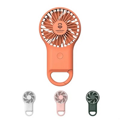 Handheld Fan with Carabiner