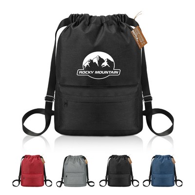 EcoVenture RPET Drawstring Backpack