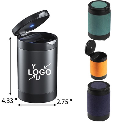 Compact Auto Ashtray with LED Lid
