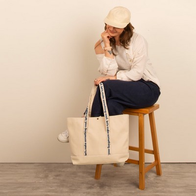 4CP TRIM Large canvas tote bag