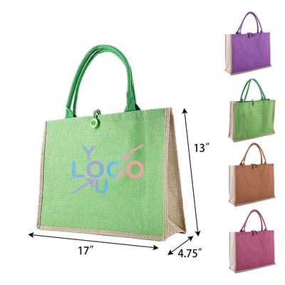Durable Jute Shopping Tote