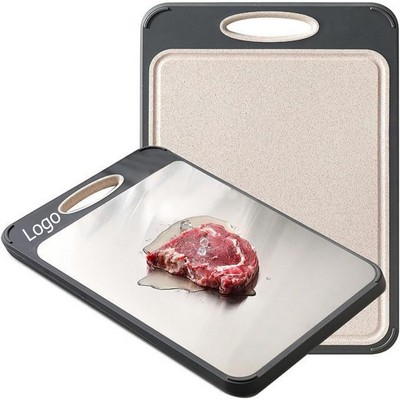 Stainless Steel Cutting Board Double Sided Cutting Board for Kitchen