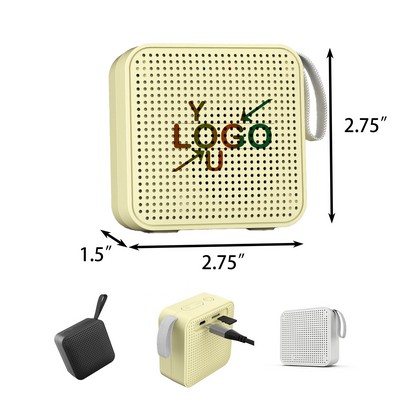 Compact Square Bluetooth Speaker