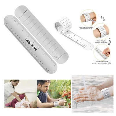 Custom Reusable Erasable Silicone Memo Wristband