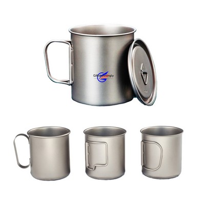 Multi - size Pure Titanium Outdoor Mugs