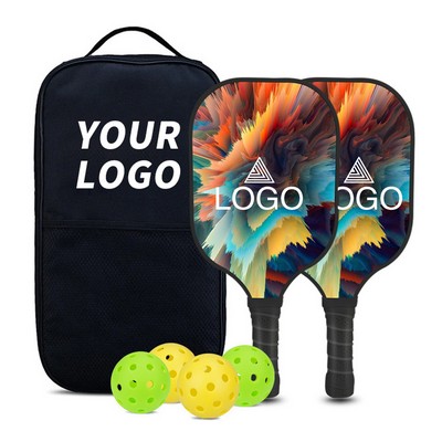 Carbon Pickleball Paddle Set with Carrying Bag