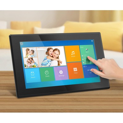 Aluratek 15.6 Inch Wifi Digital Photo Frame w/Touchscreen Ips Lcd, 16Gb Built-In Memory