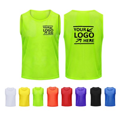 Custom Outdoor Soccer Pinnies Sports Mesh Vest