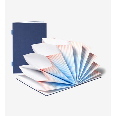 Savor Fan Folio Document Organizer - Something Blue Exterior, Colorful Interior