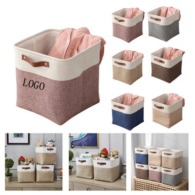 Foldable Cotton Linen Storage Bin