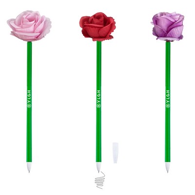 Artificial Rose Pen