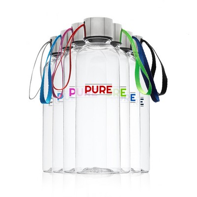 17 oz. Genie Plastic Water Bottle With Strap