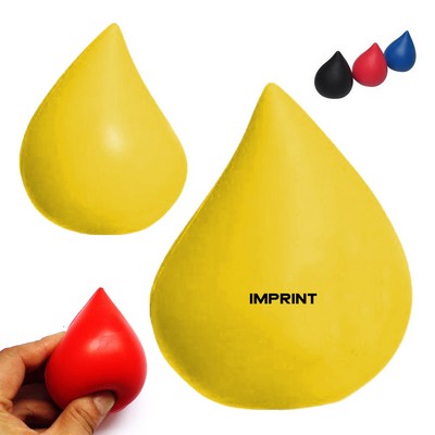 Teardrop Shaped Pu Stress Relief Squeeze Ball