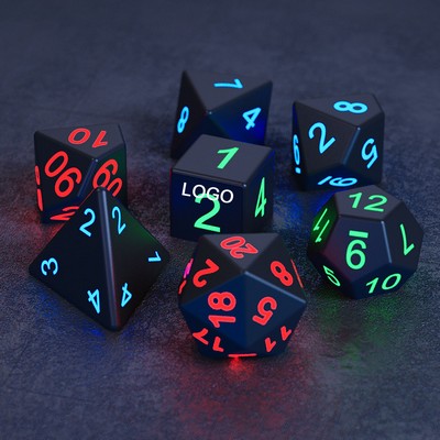 Colorful Glowing Dice