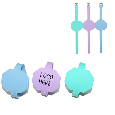 Silicone Memo Wrist Strap With Ballpoint and Eraser