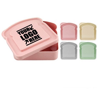 Wheat Straw Sandwich Keeper Container Eco-Friendly Bread Box