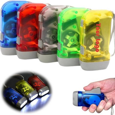 Hand-Crank LED Flashlight