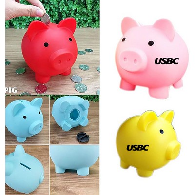 3.9''x 5.1'' Squishy Piggy Coin Saving Bank