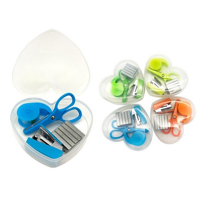 Heart Shaped Mini Stationary Set