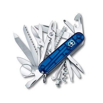 Swiss Champ 33 Function Swiss Army Knife - Sapphire