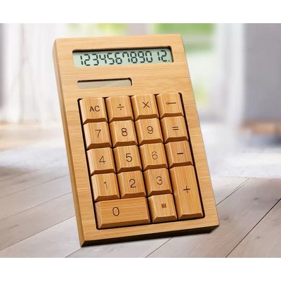 Wooden Solar Calculator