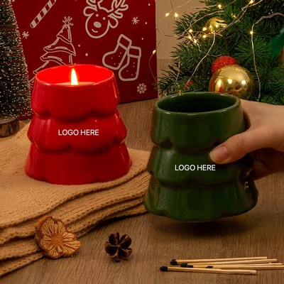 New Christmas Ceramic Candle Jar