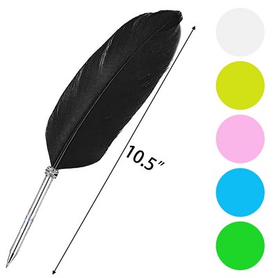 Elegant Feather Ballpoint Quill Pen Christmas Gift