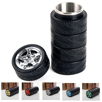 11Oz Stainless Steel Car Tire Coffee Tea Cup