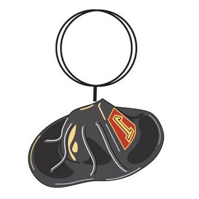 Fireman Hat Executive Key Chain w/Mirrored Back (3")